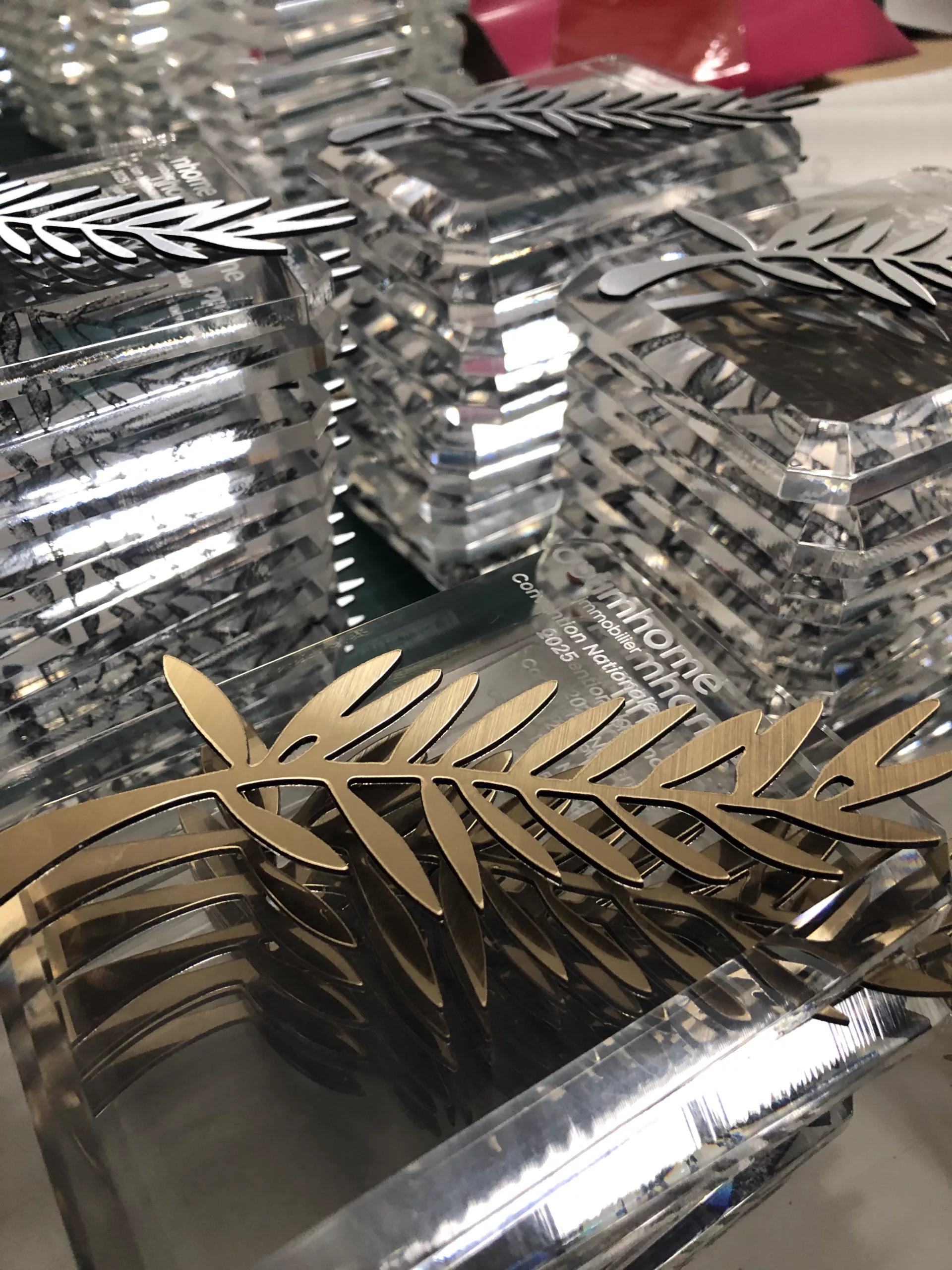 Fabrication de trophée et support PMMA premium par Solandis