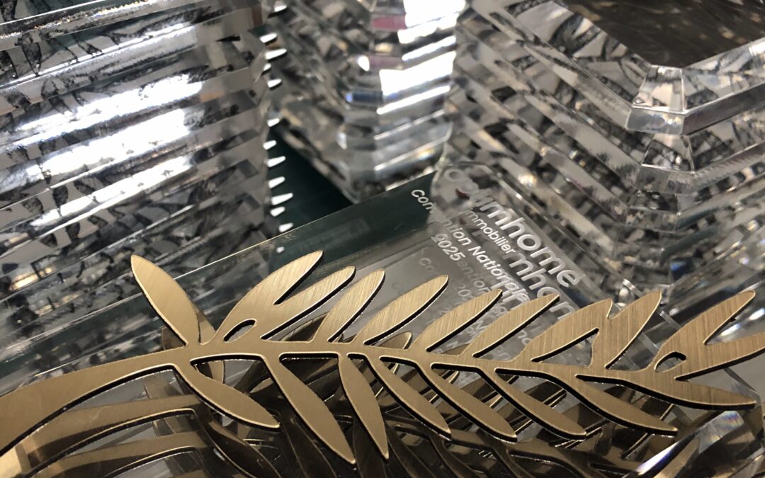Trophée en PMMA sur mesure pour une convention nationale à Montpellier