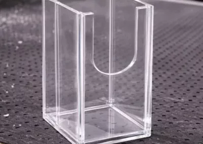 Usinage PLV, bloc vitrine, porte mouillette pour magasin FEBEA COSMED
