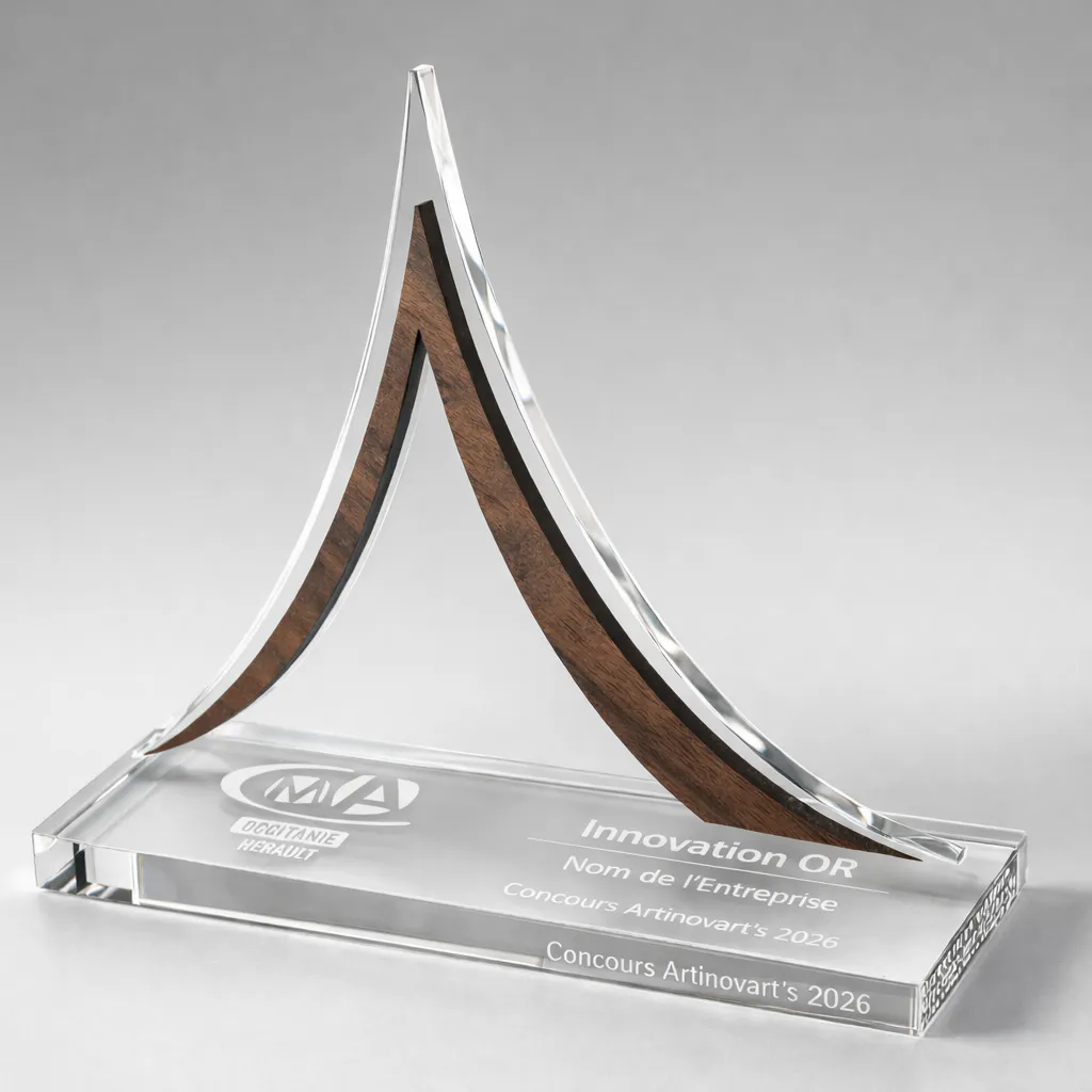 Combinaison de matières pour trophée premium
